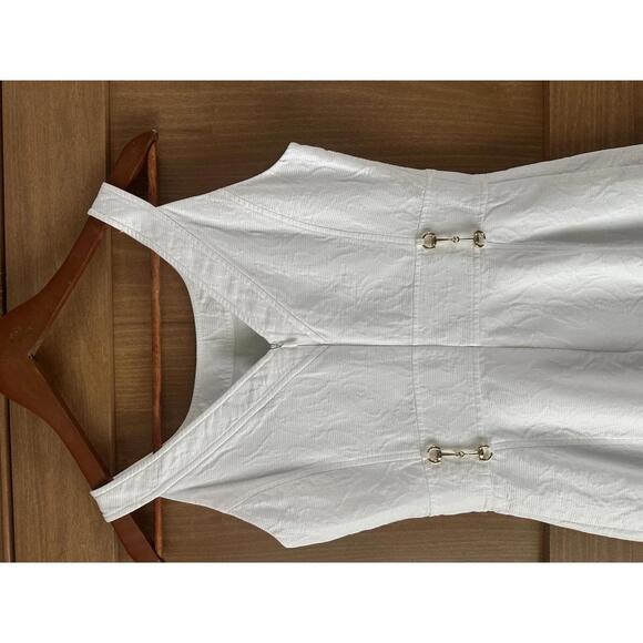 Vineyard Vines For Kentucky Derby White Textured Mini Dress Women’s size 6 - Picture 6 of 12